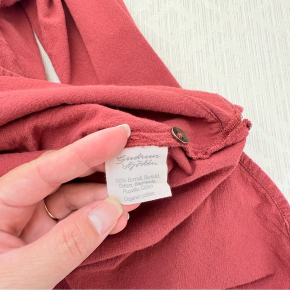 Gudrun Sjoden Women Organic Cotton Tunic Shirt Dress Size Medium Coral - Picture 4 of 8